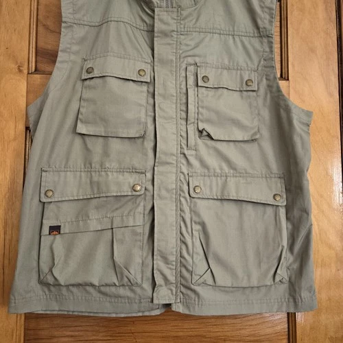 Northwest Territory Hunting Fishing Vest Mens Size M Olive Snap - photo 5