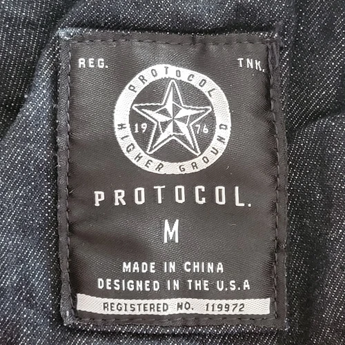Protocol Higher Ground Jean Jacket Mens M Blue Dark Wash - photo 2