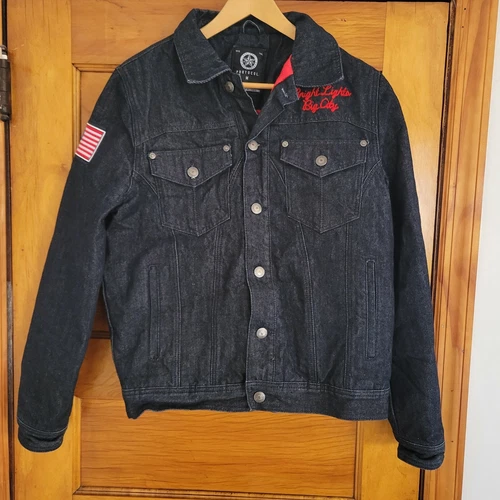 Protocol Higher Ground Jean Jacket Mens M Blue Dark Wash - photo 3