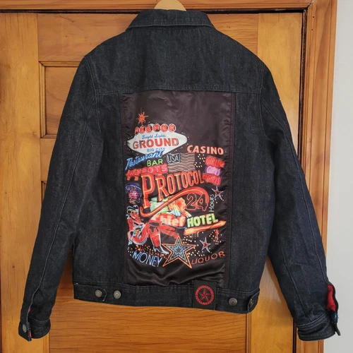 Protocol Higher Ground Jean Jacket Mens M Blue Dark Wash - photo 4
