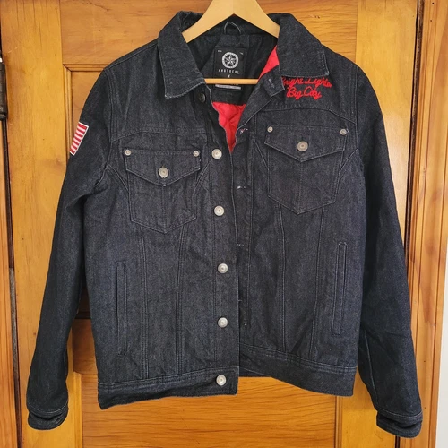 Protocol Higher Ground Jean Jacket Mens M Blue Dark Wash - photo 5