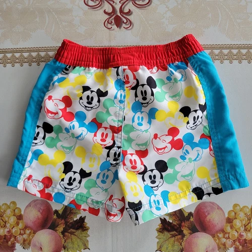 Childrens Mickey Mouse Swim Shorts Trunks Disney Baby 6-9 Months - photo 3