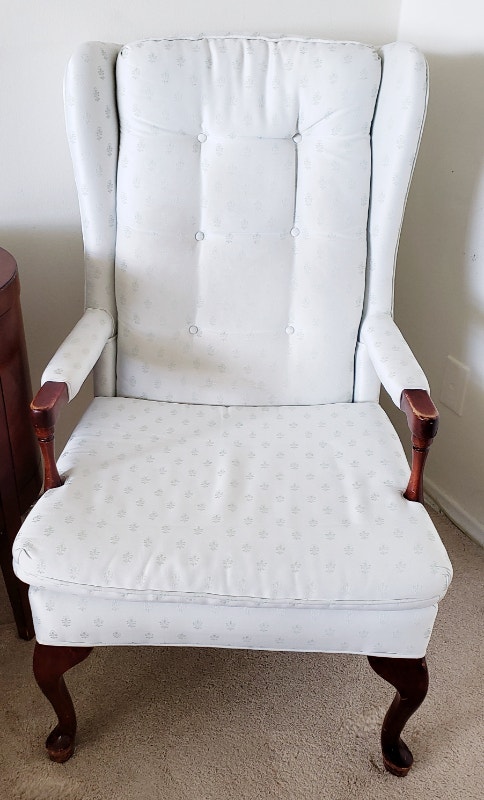Pair of Queen Anne Armchairs, White - photo 3