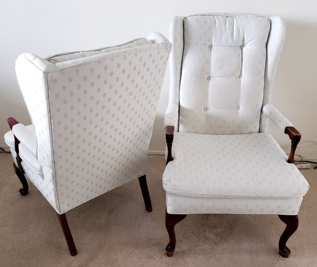Pair of Queen Anne Armchairs, White - photo 5