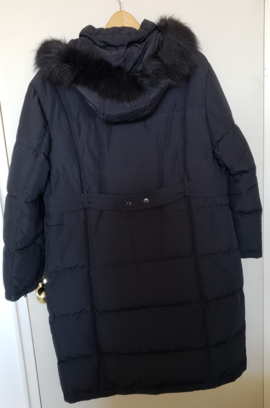 Excellent Condition Utex Design Quilted Puffer Coat, Black, L - photo 2