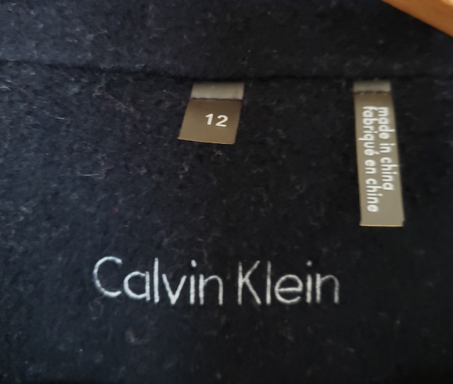 Calvin Klein Wool Peacoat, Navy, 12 - photo 4