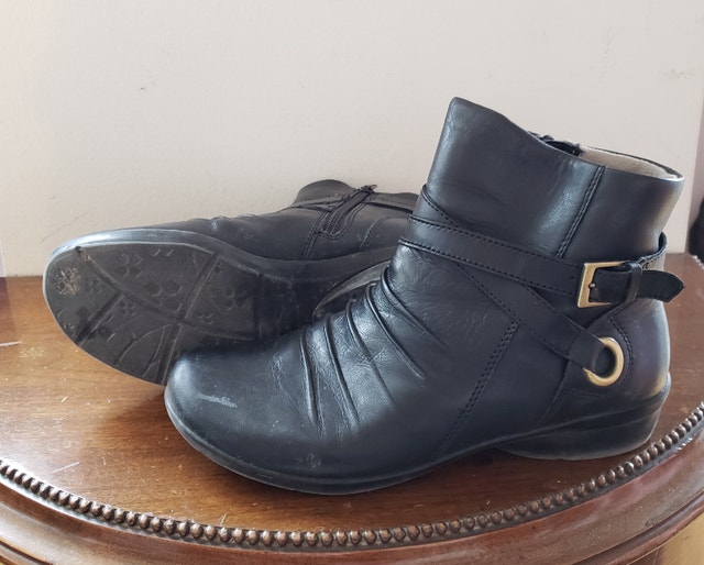 Naturalizer N5 Comfort Leather Ankle Boots, Black, 8M - photo 3