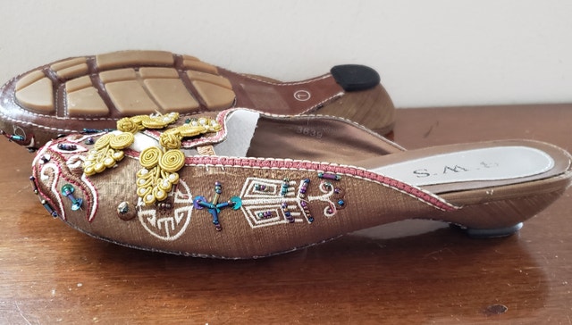 NEW Oriental Design Fabric Mules, 7 - photo 4