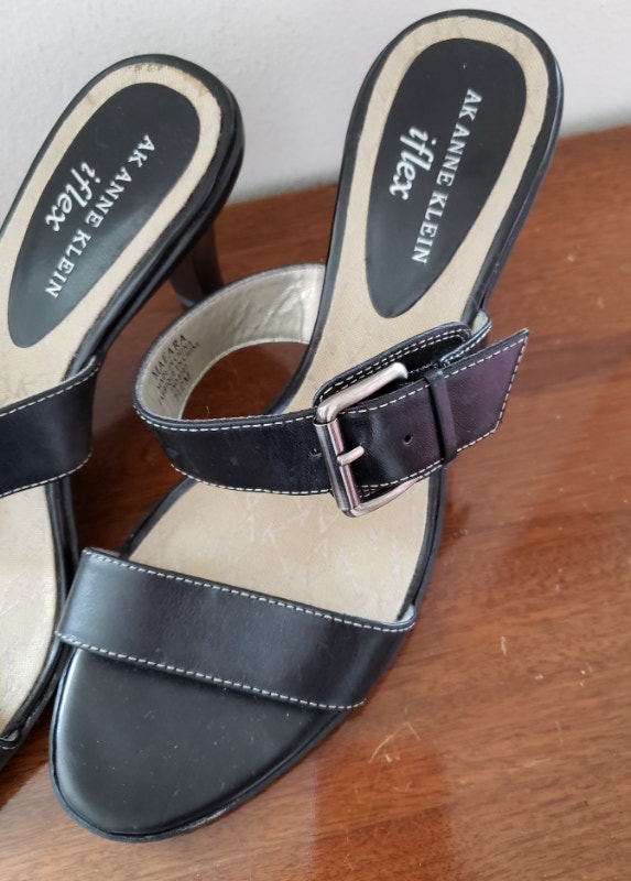 NEW Anne Klein iFlex Sandals, Black, 7.5 - photo 3
