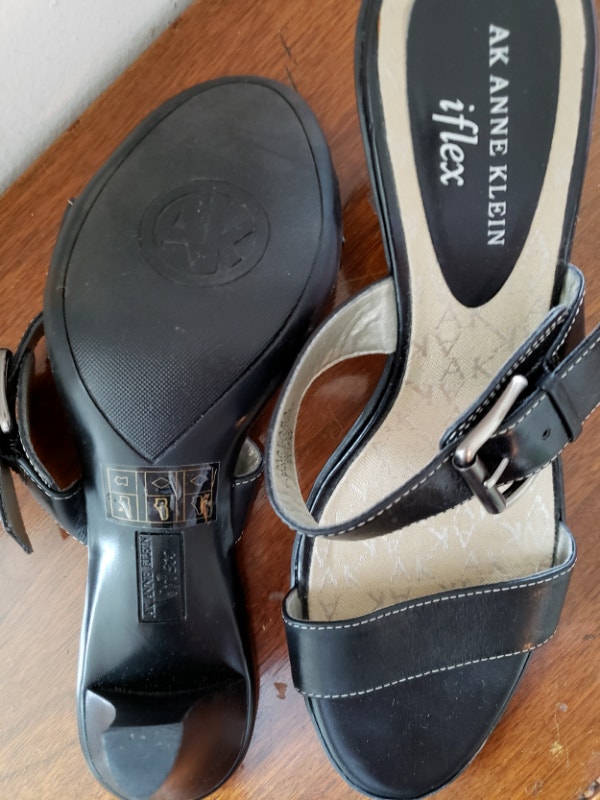 NEW Anne Klein iFlex Sandals, Black, 7.5 - photo 4