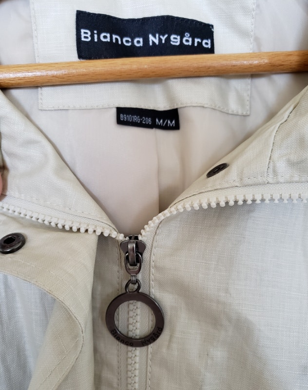 NEW w tags Bianca Nygard Raincoat Trench coat, Cream, M - photo 3