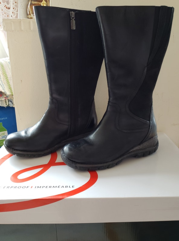 Like NEW in Box Blondo Leather Winter Calf Boots, Black, 8M - photo 4