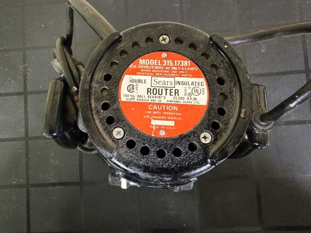 Sears "Craftsman" Double Insulated Router, GUC, $50 - photo 2