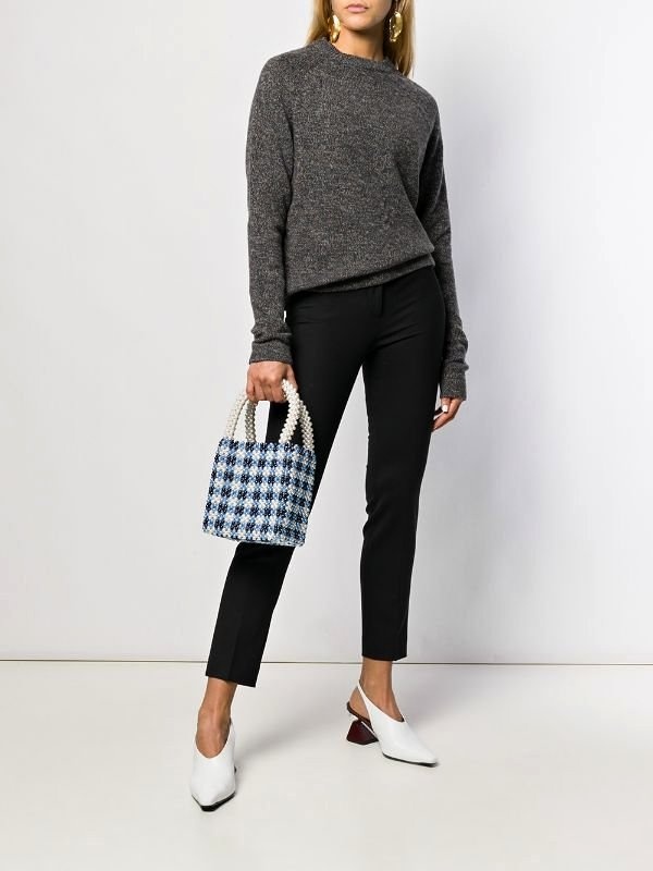 SHRIMPS Willow Beaded Top Handle Bag
