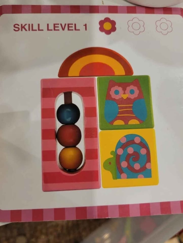 Stephen Joseph Wooden Blocks and matching cards montessori activ - photo 2