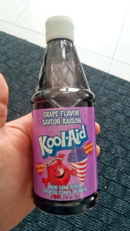 Grape 🍇 flavor snow cone syrup.