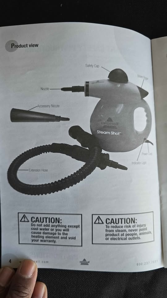 Bissell Steam Shot 39N7 – Handheld Steam Cleaner - photo 4