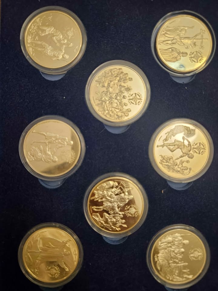 Collectible Religious Silver Coins Proof set European iss. 1999 - photo 2