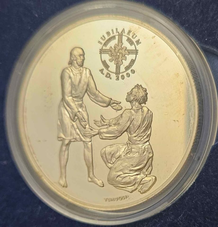 Collectible Religious Silver Coins Proof set European iss. 1999 - photo 5
