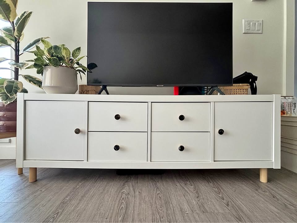 TV Bench - Modified IKEA Kallax