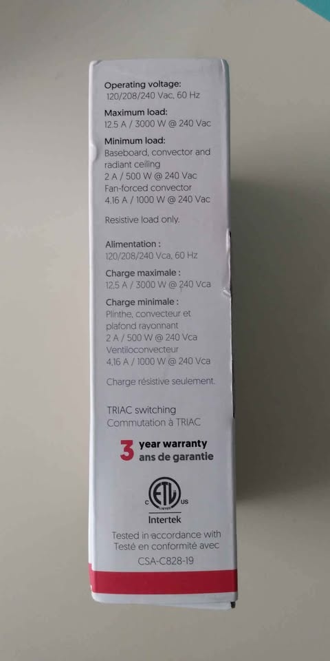 Sinopé 3000 Smart Thermostat Zigbee WiFi for electric heating Go - photo 5