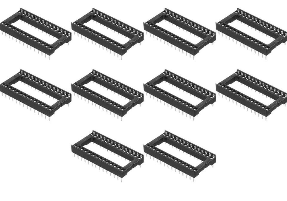 MECCANIXITY 10Pcs DIP IC Chip Socket Adapter 28 Pin - photo 2