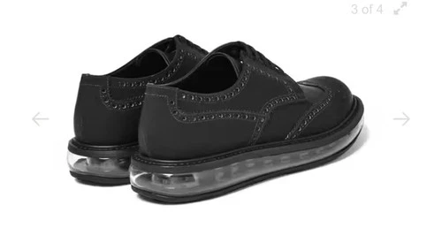 Prada Classic Black Lace-Up Brogues Size 7 - photo 3