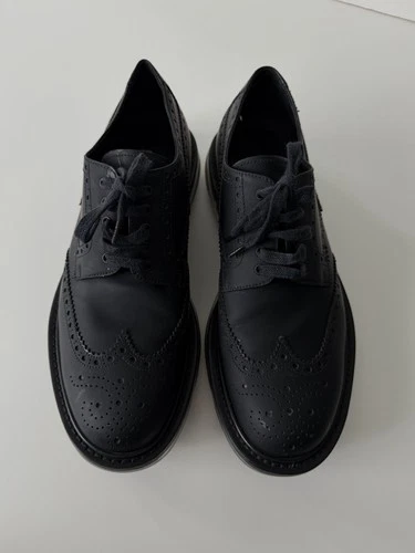 Prada Classic Black Lace-Up Brogues Size 7 - photo 5