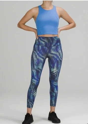 Lululemon Blue Leggings High Waist Performance