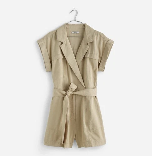 NWT Madewell Tie-Waist Muscle Tank Romper - photo 2