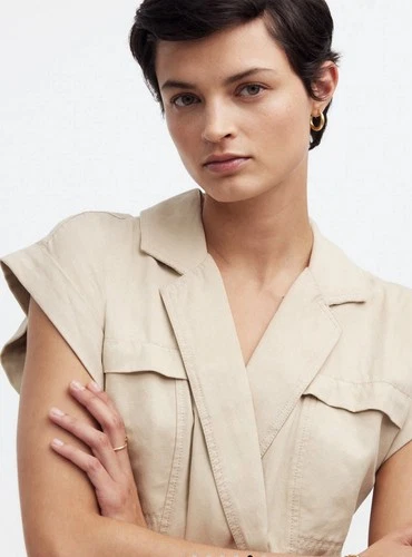 NWT Madewell Tie-Waist Muscle Tank Romper - photo 4