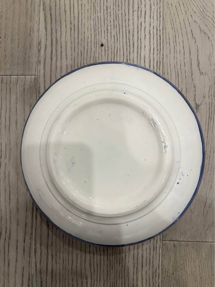 Antique English Blue & White Punch Bowl – Davenport - photo 5