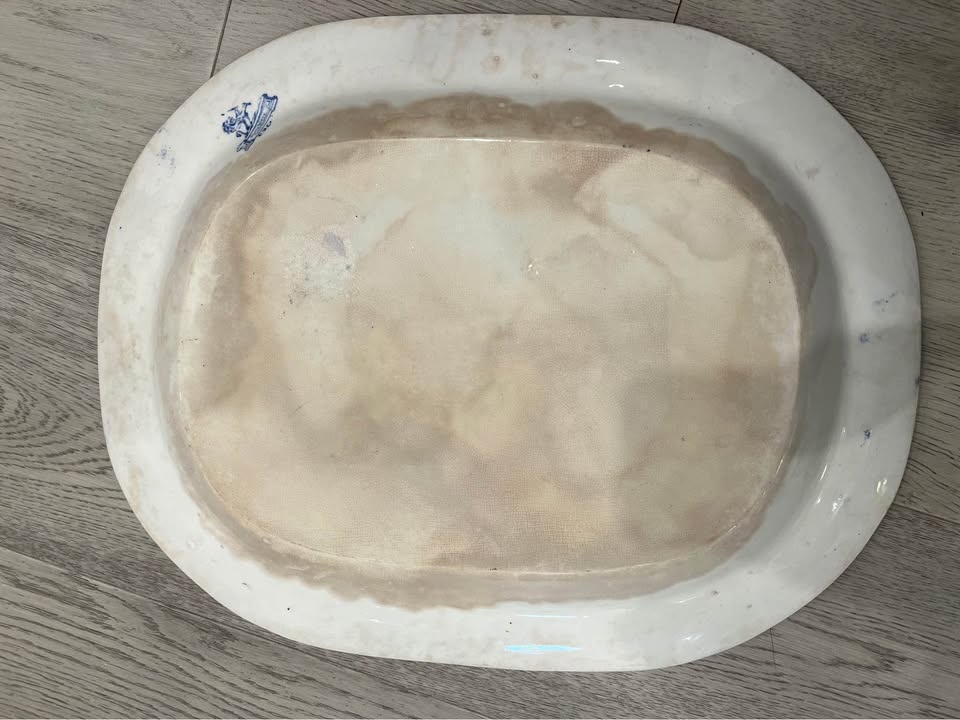 Willow Pattern Stoneware Platter C.W. & C. c.1840–1860 - photo 4