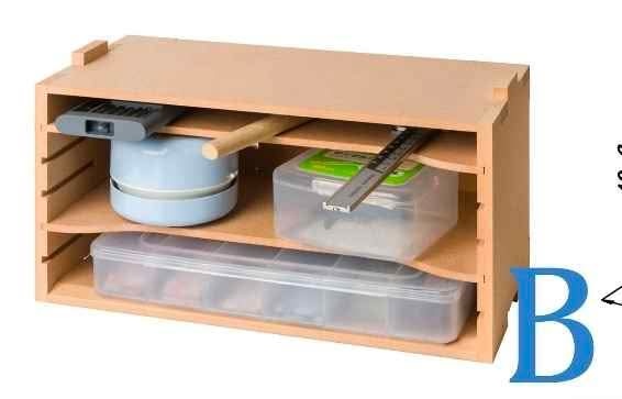 Hobby Model Miniatures Wood Paper Supplies Organizer - photo 3