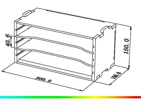 Hobby Model Miniatures Wood Paper Supplies Organizer - photo 4