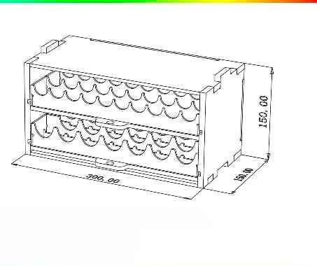 Hobby Model Miniatures Wood Paint Organizer - photo 3