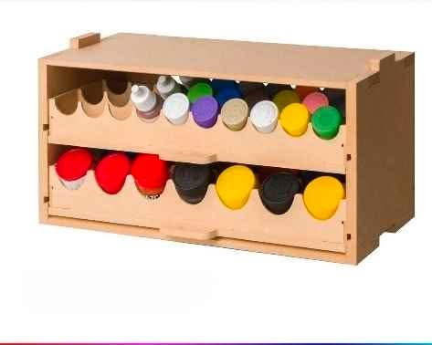 Hobby Model Miniatures Wood Paint Organizer - photo 4