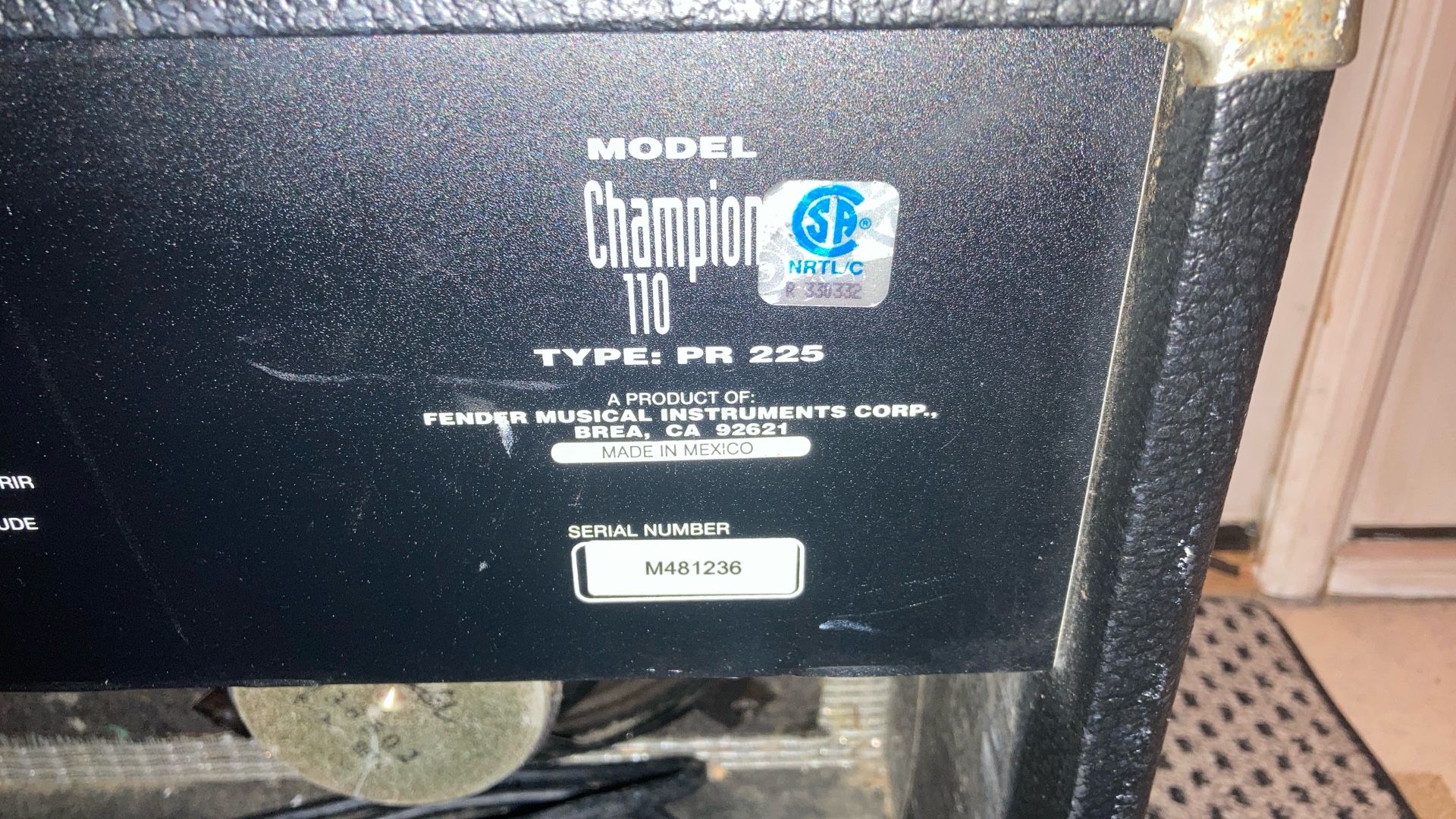 Fender Champion 110 Guitar Combo Amp - Vintage - photo 4