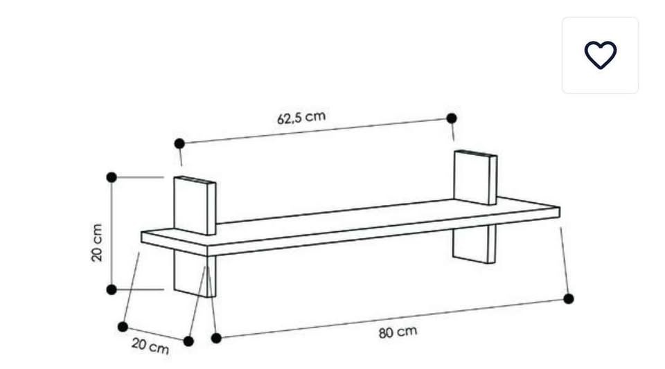 Floating shelf with hardware - photo 3