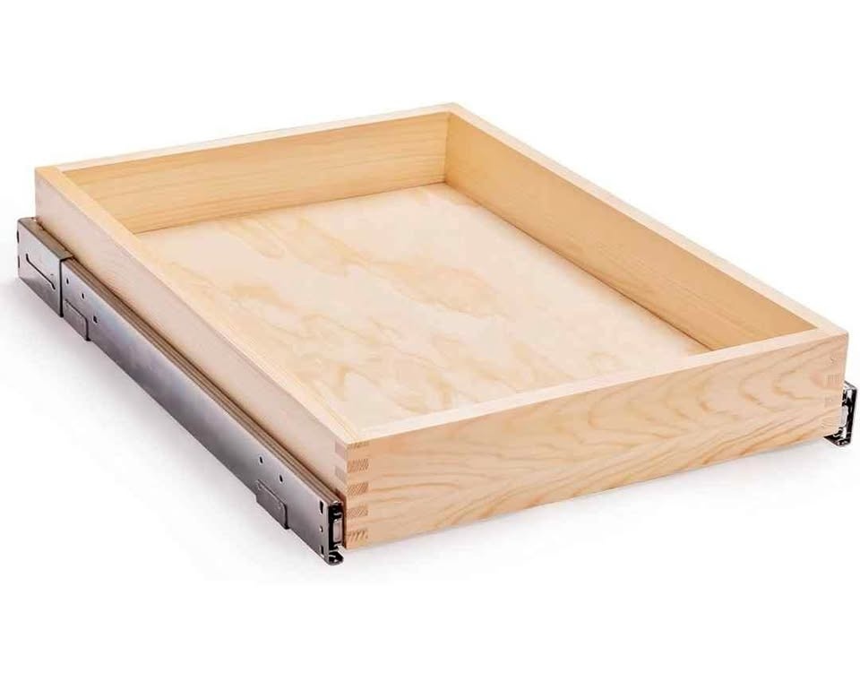 Mulush Pull Out Cabinets Drawer, 23”W x 21”D x3'' H, Soft Close