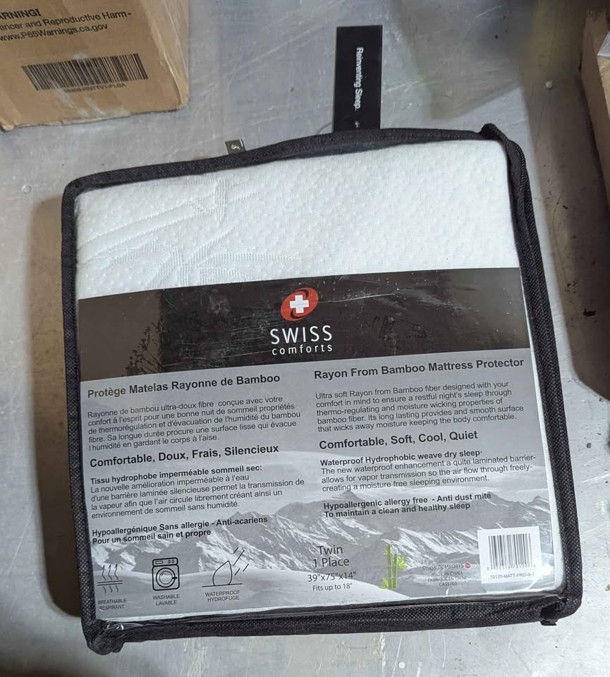 Swiss Comforts Twin Rayon from Bamboo Matress Protector - photo 2
