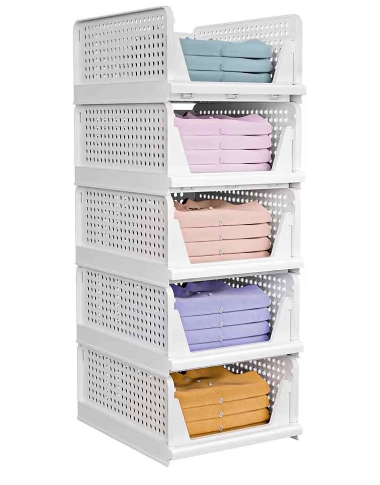 Stackable Foldable Storage Bins