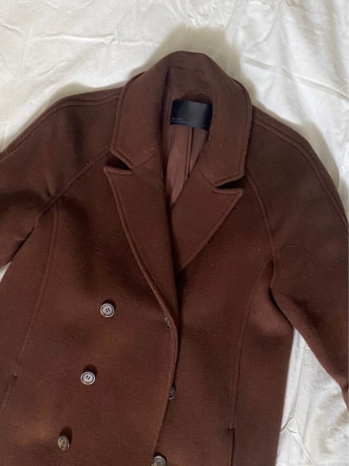 Brown wool coat - photo 2