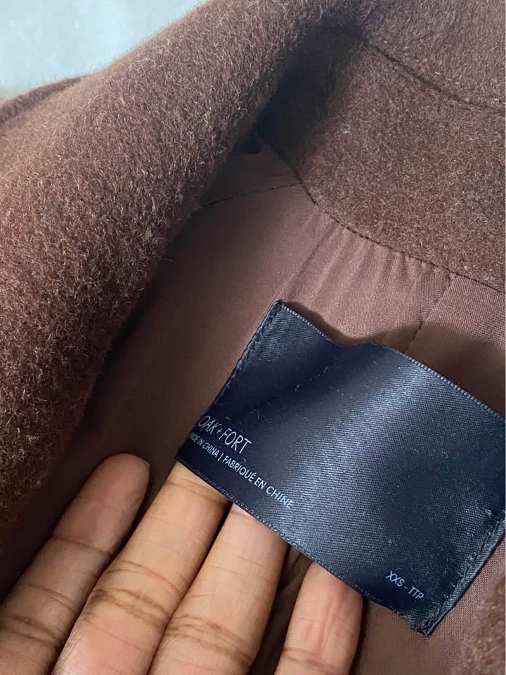 Brown wool coat - photo 3