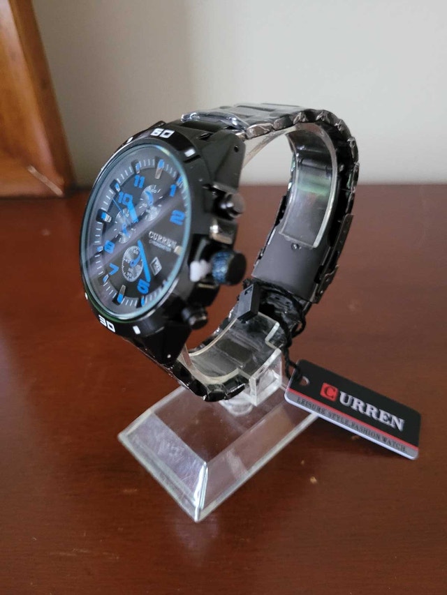 Curren Black and Blue Chronometer Men's Watch - photo 2