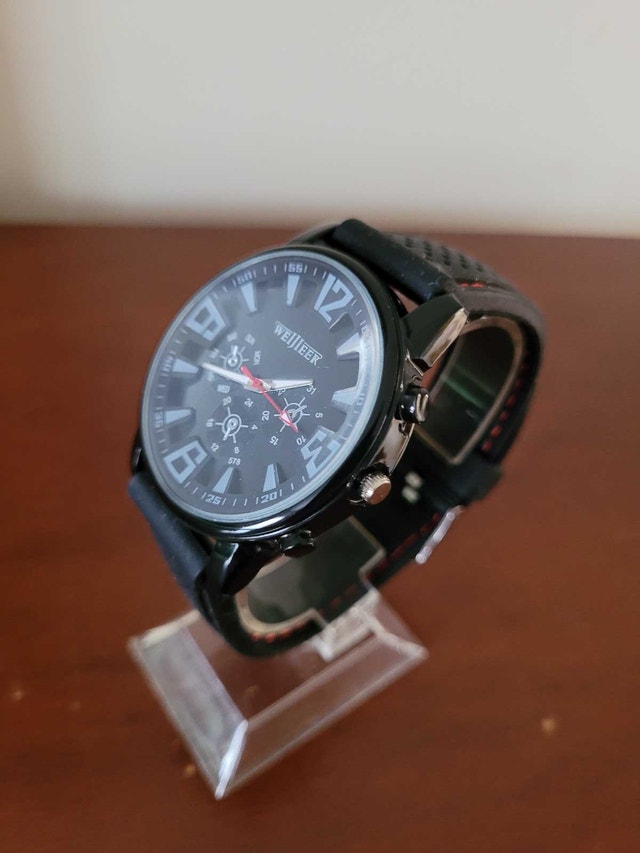 Brand New Men's Weijieer Black Analog Watch - photo 2