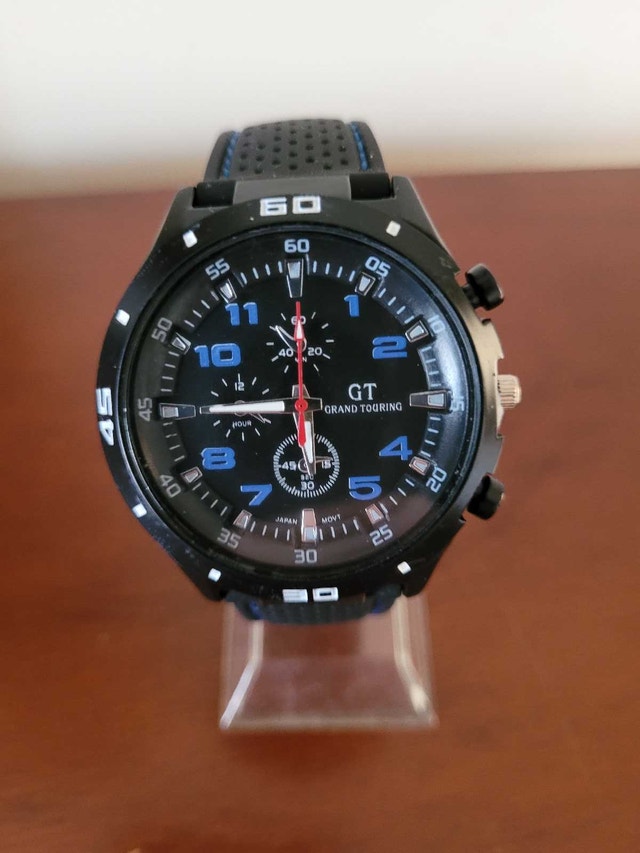 Brand New Black & Blue GT Grand Touring Men's Watch