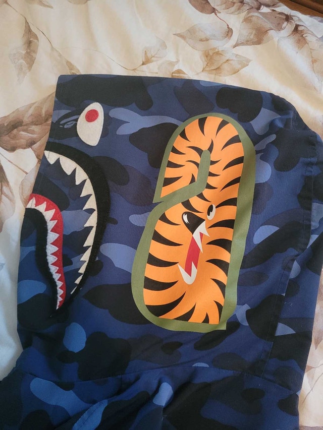 Bathing Ape BAPE Navy Blue Camo Jacket - photo 3