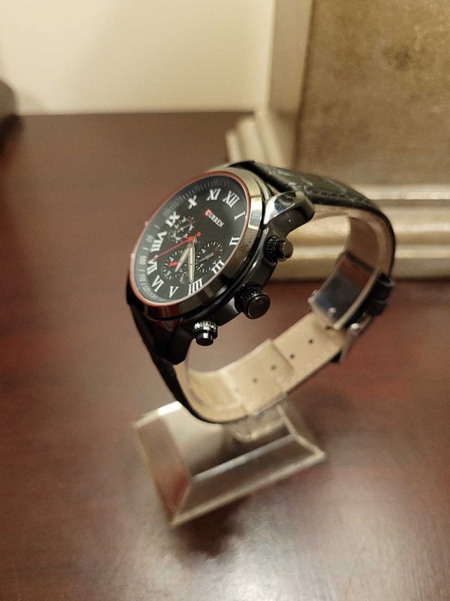 Brand New Curren Black Chronograph Men's Watch - photo 3