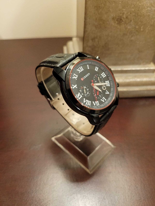 Brand New Curren Black Chronograph Men's Watch - photo 4